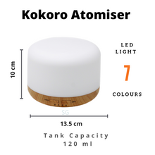 Load image into Gallery viewer, KOKORO Aromatherapy Atomiser Gift Bundles Diffuser with Essential Oils | USB | 7 Colour LED Lights | 300ml Tank Capacity
