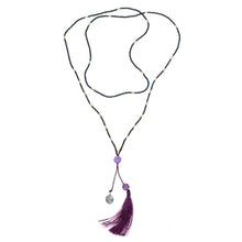 Load image into Gallery viewer, Balinese Handcrafted Amethyst Love Message Necklace - 

