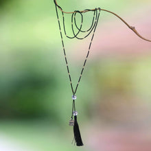 Load image into Gallery viewer, Balinese Handcrafted Quartz Hope Message Necklace - 
