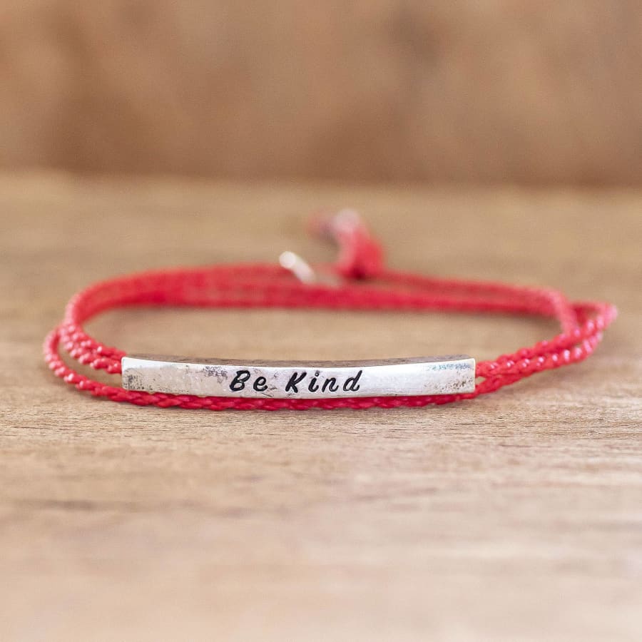 Be Kind Adjustable Unisex Kindness Theme Wrap Bracelet (Made