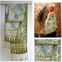 Load image into Gallery viewer, Classic Silk Scarf Rich Java” - Silk Batik Scarf

