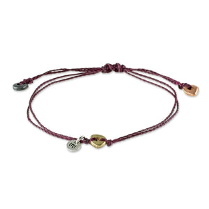 Corn is Life Maroon Cord Bracelet with Zamac Beads (Made in 