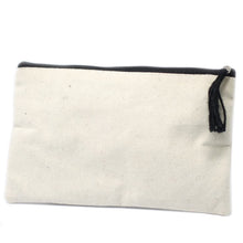 Load image into Gallery viewer, Cotton Rich Classic Zip Pouch - Blank - Pack of 1 only - 
