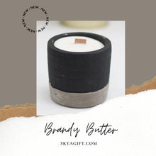Load image into Gallery viewer, Gift Set of 3 - Reusable Concrete Pots &amp; Wooden Wick Candles
