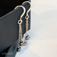 Load image into Gallery viewer, Handmade Freshwater Pearls Earrings - Grey - Accessories
