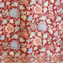 Load image into Gallery viewer, Handmade Silk Shawl “Euphoria Maroon” - Silk Batik Scarf
