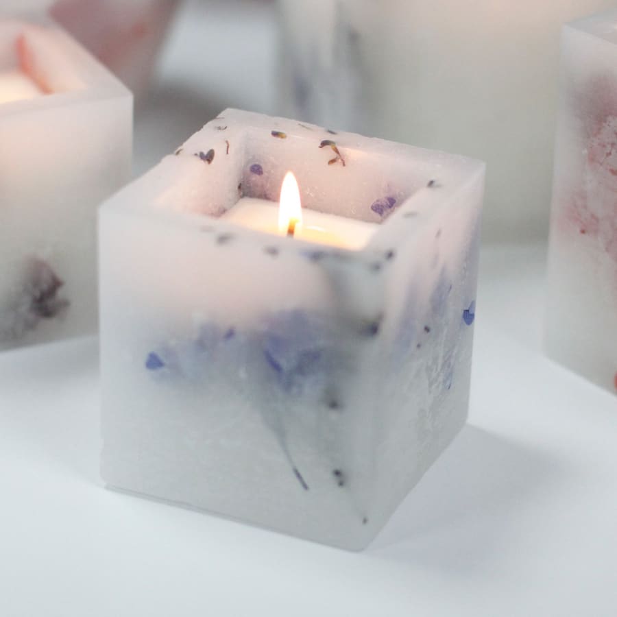 Luxury Enchanted Candles - Small Square - Lavender - Small 