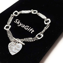 Load image into Gallery viewer, 925 Sterling Silver Bracelet with LOVE pendant - ‘Live The 

