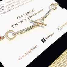Load image into Gallery viewer, 925 Sterling Silver Bracelet with LOVE pendant - Accessories
