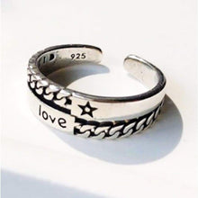 Load image into Gallery viewer, Sterling Silver Adjustable Wishing Rings - Ring of Love - 
