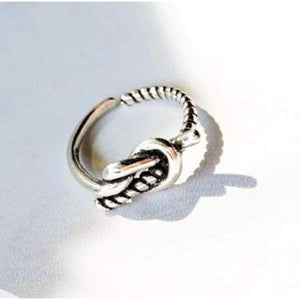 Sterling Silver Adjustable Wishing Rings - Silver Infinity 