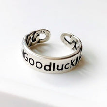 Load image into Gallery viewer, Sterling Silver Adjustable Wishing Rings - Good Luck Ring - 
