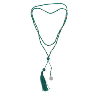 Spread Joy in Green Handmade Green Quartz Pendant Necklace -
