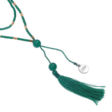 Load image into Gallery viewer, Spread Joy in Green Handmade Green Quartz Pendant Necklace -
