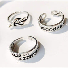 Load image into Gallery viewer, Sterling Silver Adjustable Wishing Rings - Accessories
