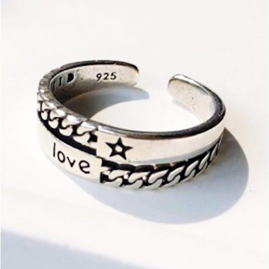 Sterling Silver Adjustable Wishing Rings - Ring of Love - 