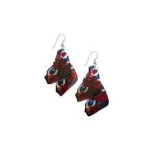 Load image into Gallery viewer, Thames Unique Butterfly Statement Earrings - Bold Peacock 
