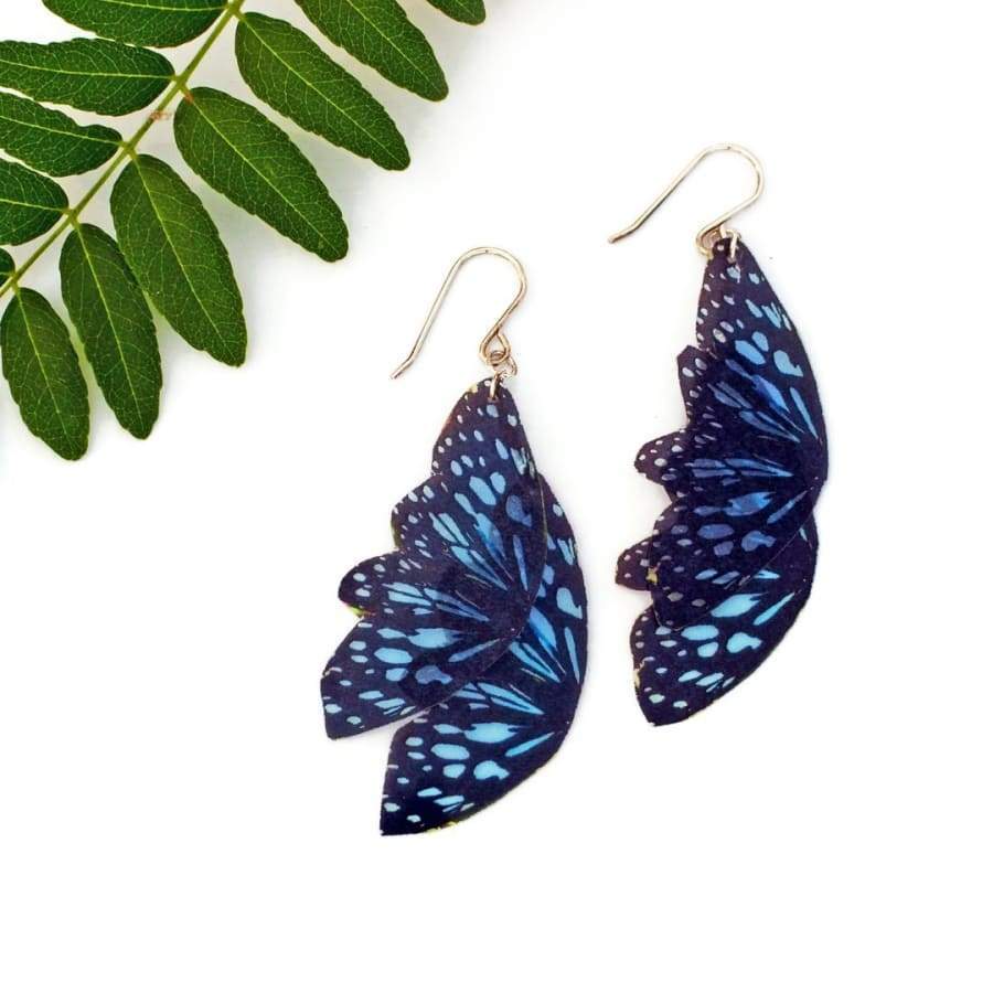 Thames Unique Ceylon Tiger Butterfly Earrings - Accessories