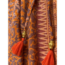 Load image into Gallery viewer, Overall Dress - ORANGE with Gold - Dress
