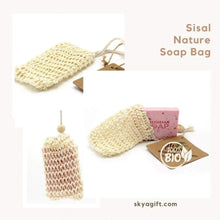 Load image into Gallery viewer, Biodegradable Natural Soap Bags - Sisal Bag - Lifestyle
